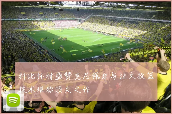 科比怀特盛赞克尼佩尔与拉文投篮技术堪称顶尖之作
